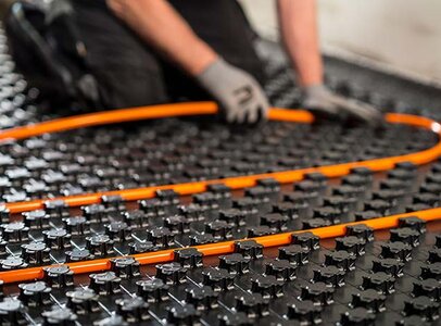 Padlófűtés rétegrend kialakítása - 1. lépés