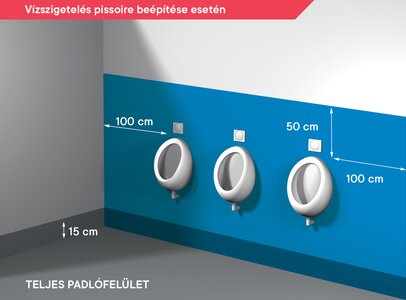 Vízszigetelés pissoire beépítése során